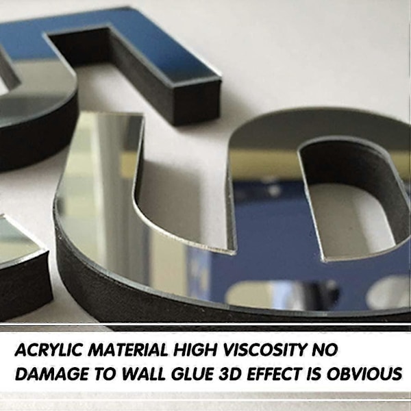 3D DIY Väggklocka, Stor Väggdekal Klocka 27-35'' Akryl Väggklocka Dekal