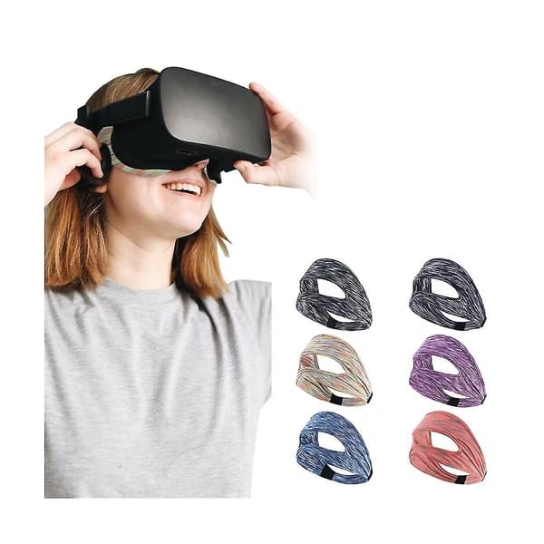 VR Ögonmask Skydd Andningsbar Svettband Virtual Reality Headset För Quest 2, orange