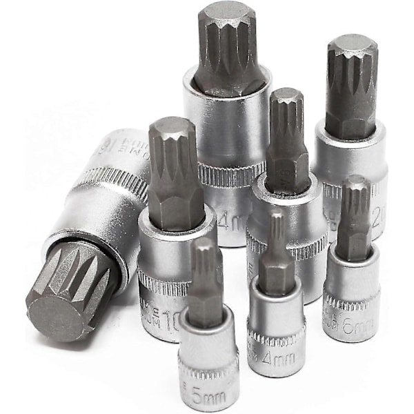 Multitannet Xzn Pipenøkkelsett 8 Deler M4 - M16