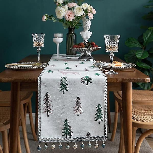 Bordslöpare Tecknad Halkfri Polyester Elegant Färgfast Duk för Hemmet
