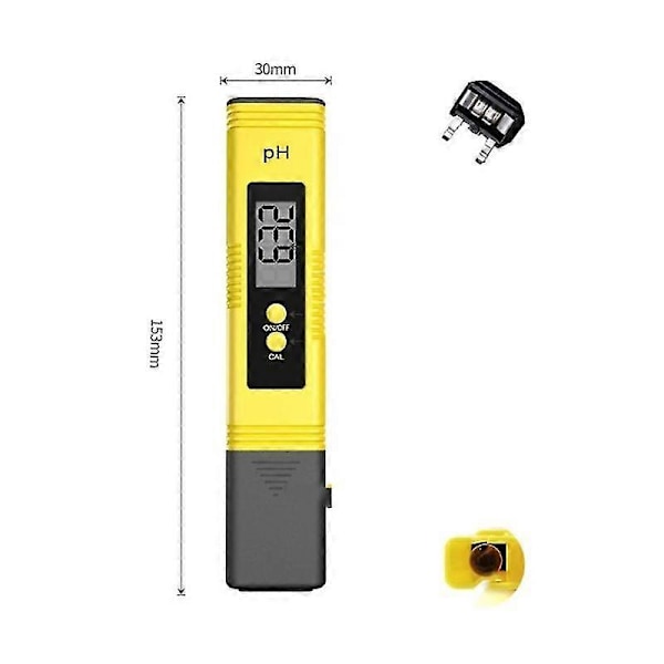 Digitalt pH-meter Høj Præcision LCD Akvarium Vand Syre pH-tester Pool Analysator