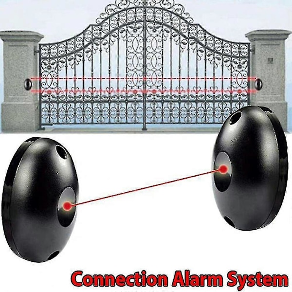 2 stk Automatisk Infrarød Stråledetektor Ir Alarm Sensor Dørlyssensor Tyverialarm System