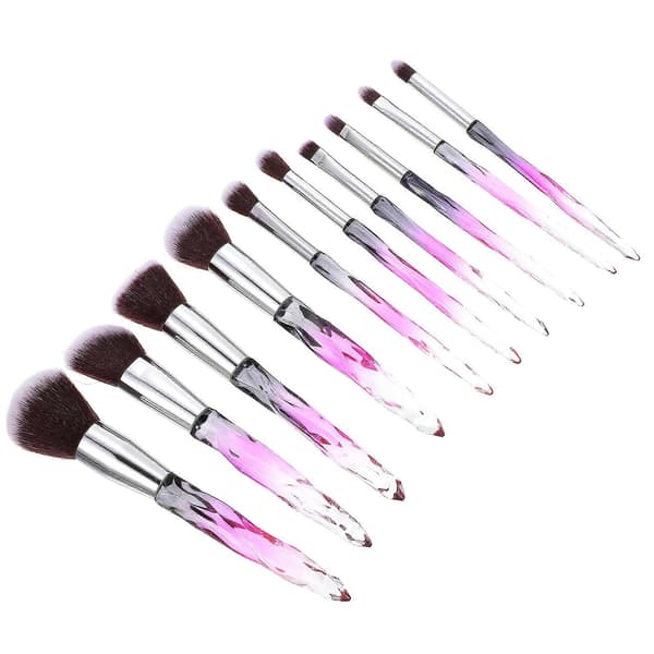Makeup Børstesæt Professionelt Makeup Kit Til Kvinder Daglig Brug Lilla Gradient 10 stk. Blending