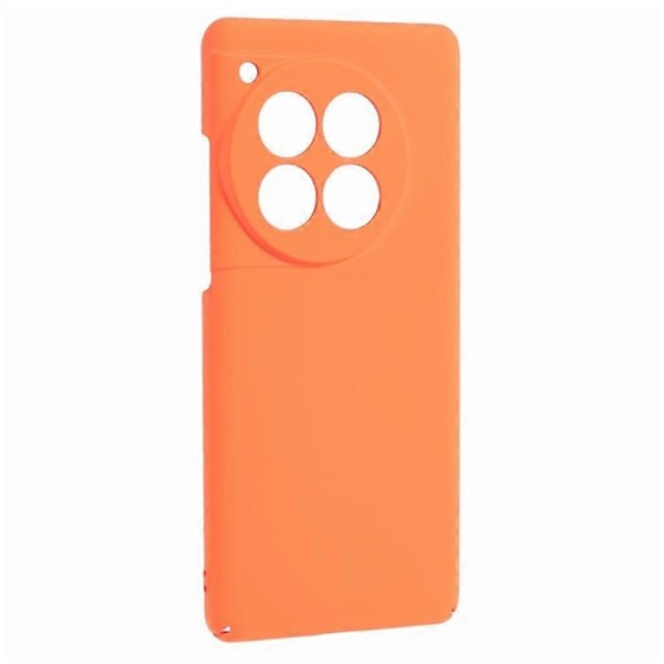 Kompatibel til OnePlus 12 5G Cover Hud-berørings Gummibelagt PC Stødsikkert Mobiltelefon Cover Orange