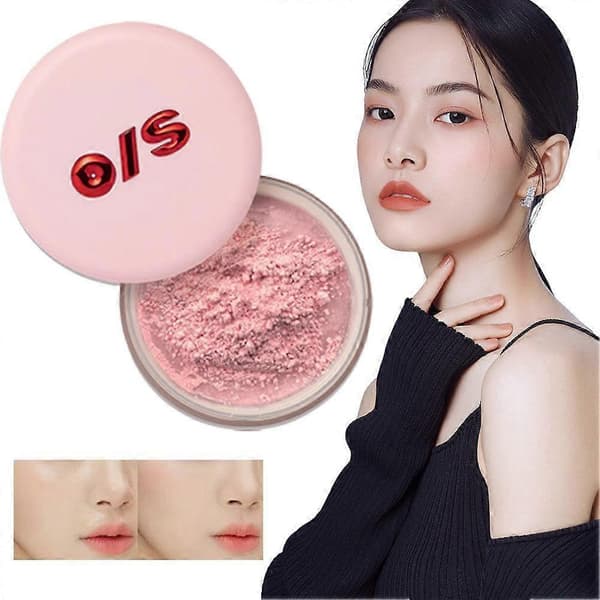 Cujmh Translucent Setting Powder, Mat Løst Puder til Udviskning af Porer og Lysning af Makeup Under Øjnene