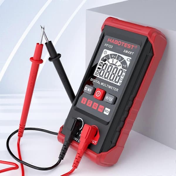 LCD-Digitalt Multimeter Voltmeter AC DC OHM-Kontinuitet Kretstester 600V