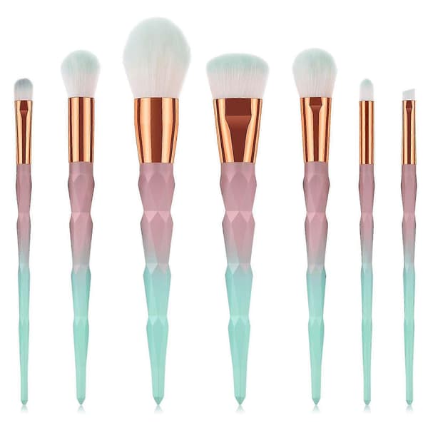 7 st Sminkborstar Set Dammode Ögonskuggsborstar Set Kit Verktyg Daglig Essential Borstset