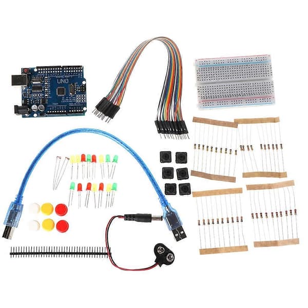 1Set Startpaket R3 Mini Kopplingsdäck LED Jumper Kabel Knapp