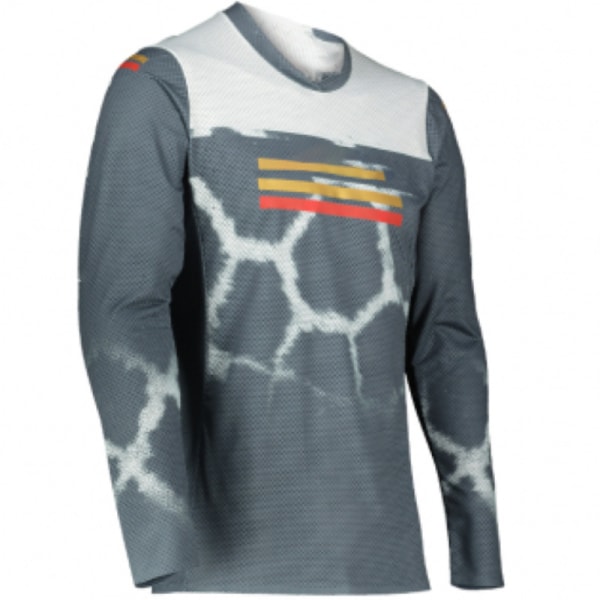 FOX sommer udendørs cykeltøj med rund hals langærmet hurtigtørrende åndbar T-shirt style 1 XXL