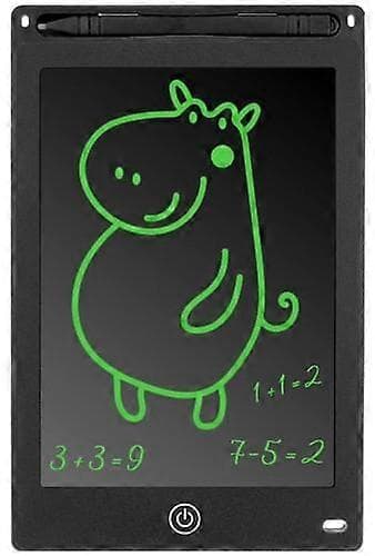 Digitalt tegnebræt til børn - Praktisk LCD, 8,5\" Tablet + Pen Sort