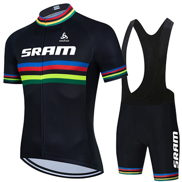 SRAM Miesten Pyöräilyvaatteet Kesä Miesten Setit 2023 Mtb Set Urheiluvaatteet Shortsit Univormu Jersey Housut Mies Vaatteet Paita Ruokalappu Pic Color XL
