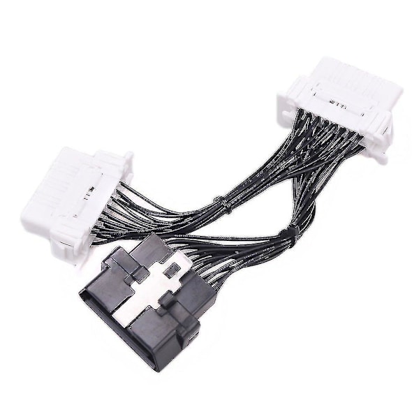 30 cm OBD2 J1962 Y Kabel Konnektor 16 Pin Splitter Forlænger Auto Bil Forlængerkabel Adapter