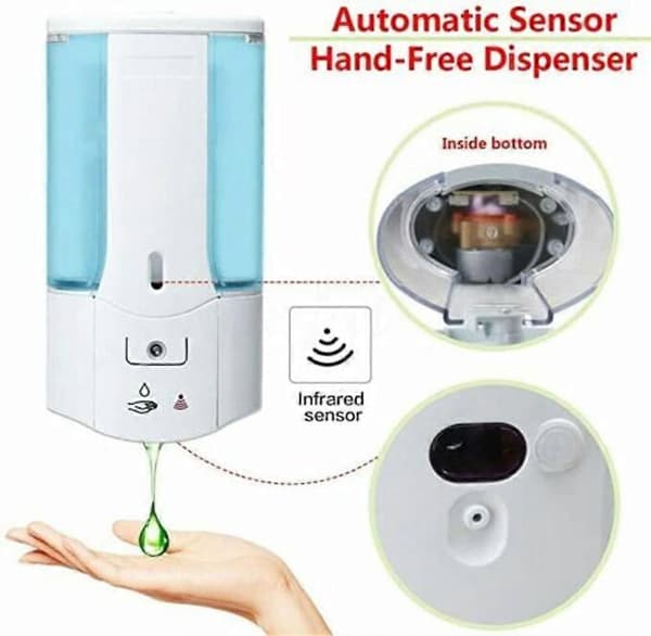 PIAO 450ML Automatisk Håndspritdispenser Infrarød Sensor Sæbedispenser Vægmonteret