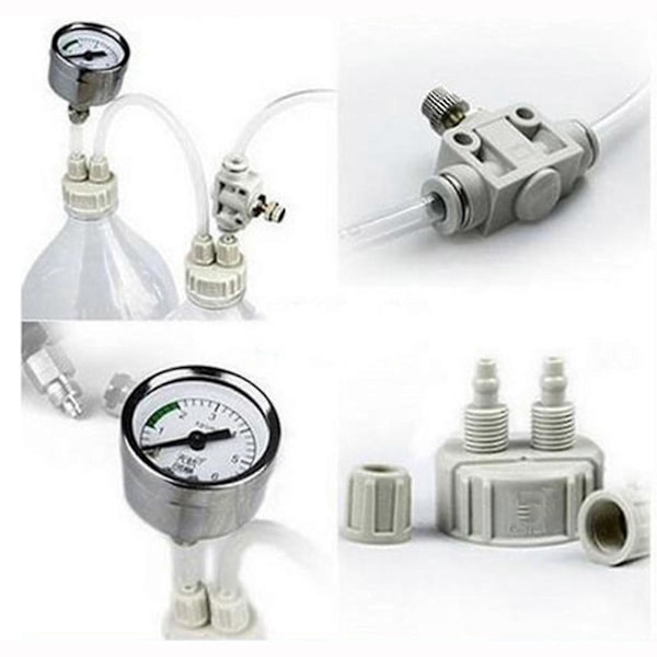 Enkelt akvarium flasklock för DIY levande växter CO2-diffusor luftgeneratorsystem