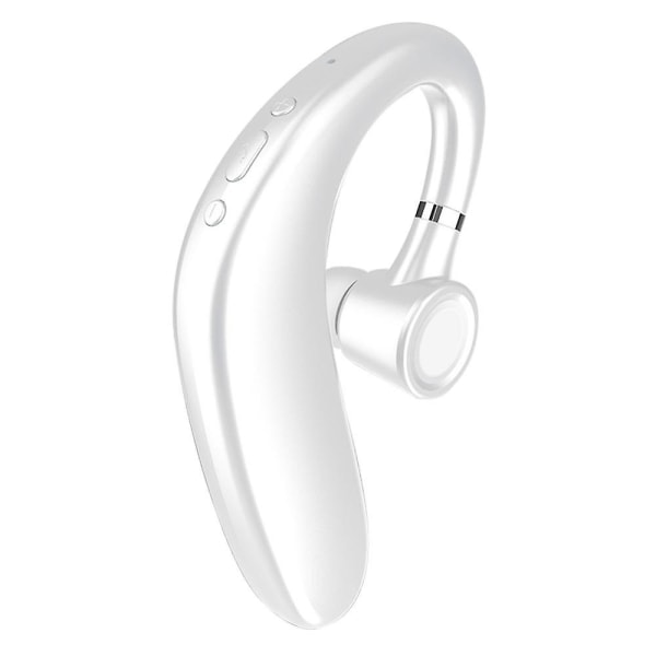 Bluetooth-hodesett, trådløs Bluetooth-øretelefon V5.0 35 timers taletid Håndfrie øretelefoner med støyreduksjon Mic kompatibel med iPhone og Androi white