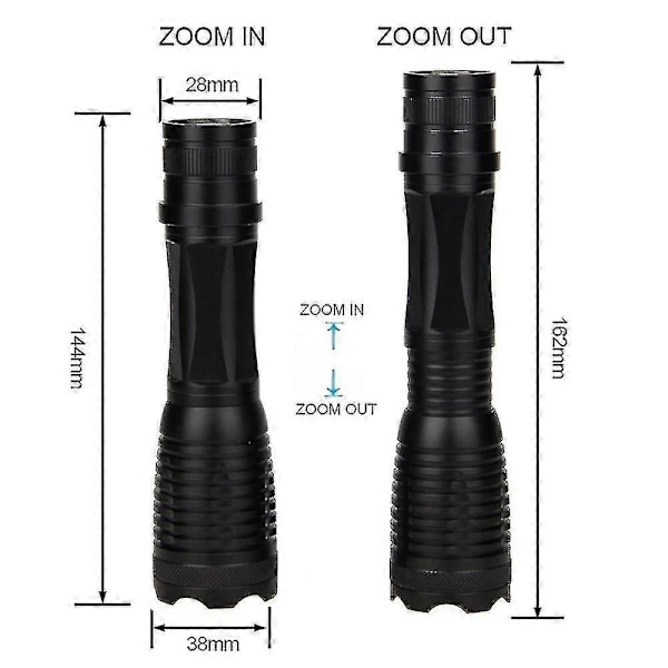 Ir 940nm Lommelygte, Infrarød Led Illuminator Zoombar Infrarød Lommelygte Med Konveks Linse Til Natjagt - Bruges Med Nattesynsudstyr