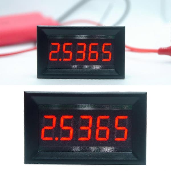 5-siffrig digital amperemeter för DC 0-5.0000mA Strömmätare Testare Röd LED-display P