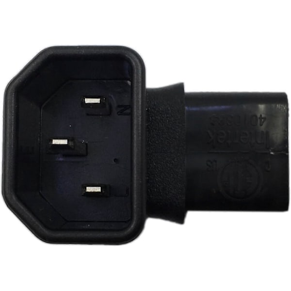 Alasviisto IEC 320 C14 3-nastainen uros - C13 naaras PDU PSU UPS -virtajohdon jatkoadapteri LCD LED -televisioiden seinäkiinnitykseen