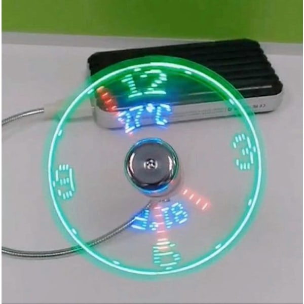 Ny USB-ur-ventilator med realtidsur og temperaturvisningsfunktion