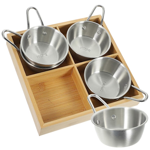 Serveringsfat För Fester Metall Mat Serveringsfat Hot Pot Restauranganvändning 22.90X22.90X4.10CM Separata Ingredienser 1Set