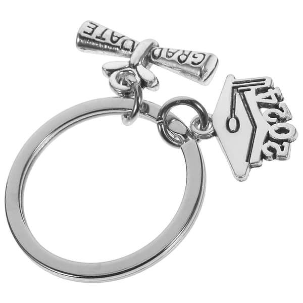 Nyckelring Examenspresent Minnesgåva Rulle med Silver 1-pack