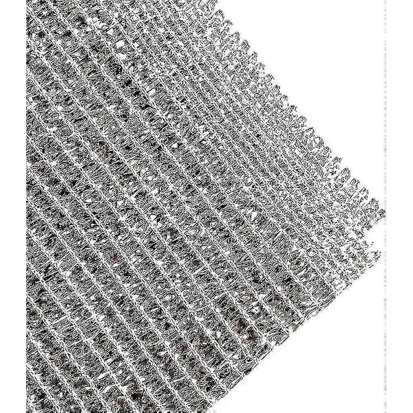 Aluminet Skyggenet Reflekterende Aluminet Solskærme Mesh UV-bestandigt Net med Øjer til Blomster Planter Terrasse Have Sølv 3x3m, havetilbehør
