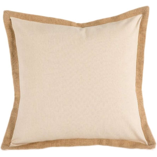 Pakke med 2 broderte dekorasjonsputetrekk, gårdshus bomulls-lin putetrekk, pynteputetrekk til sofa 18 x 18 tommer (csdragonfly)