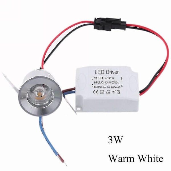 Infälld Mini Spotlight Lampa Takmonterad LED Downlight Taklampa Verktyg
