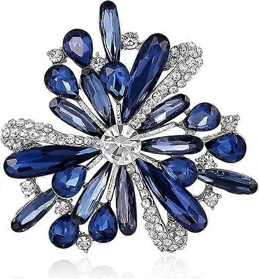 Vintage diamantbrosjer for kvinner, elegante brosjer med simulert krystall