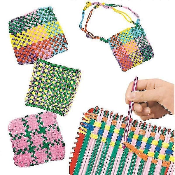 Puzzle DIY Reb Loop Strikkeapparat Elastisk Reb Strikkelegetøj