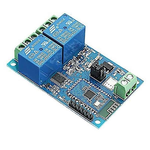 12V 2-Kanals Bluetooth Relämodul Smart Hem Mobil APP Fjärrkontroll Switch Dubbel WiFi-Modul
