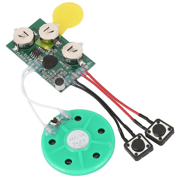 DIY Gratulasjonskort Chip 120 Sekunder Opptakbar Lyd Chip Modul (Knapp Versjon Spill Én Gang)
