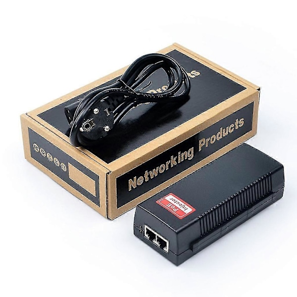48V AC100-240V PoE-injektor 30W 10/100 Mbps opptil 100 meter (328 fot) PSE30
