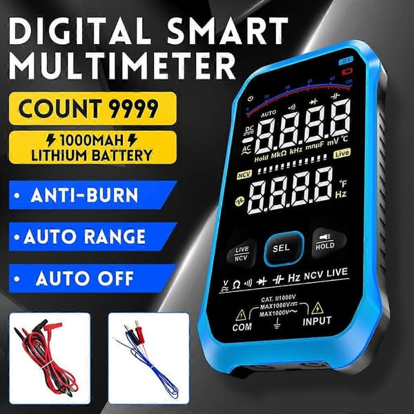 FNIRSI-S1 Multimeter AC-DC Spændingsmodstand Kapacitans NCV- Spændingsførende ledningstester