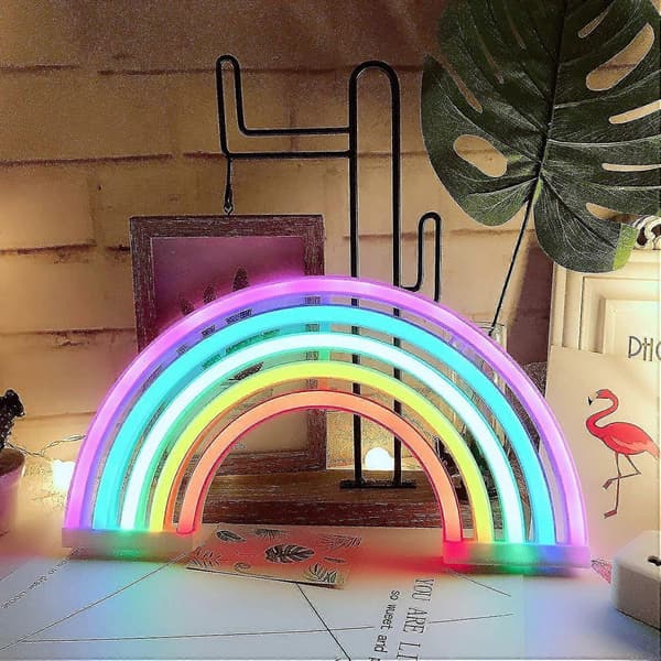 Regnbue LED Neonskilt