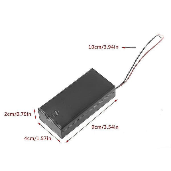 18650 3.7v Batterioppbevaring For Deksel Klips Holder Beholder Med Ledninger