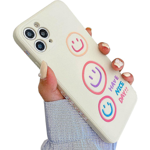 Sødt Smil Mønster Kompatibelt Med Iphone 14 Plus Cover, Silikone Slim Fit [blød Anti-ridse Mikrofiber Foring] Fleksibel Tpu Stødsikker Beskyttende Cover