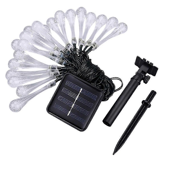Julepynt Utendørs Hagefest 30 Led Dråpe Solar Hage Lantern Lyslenke Q