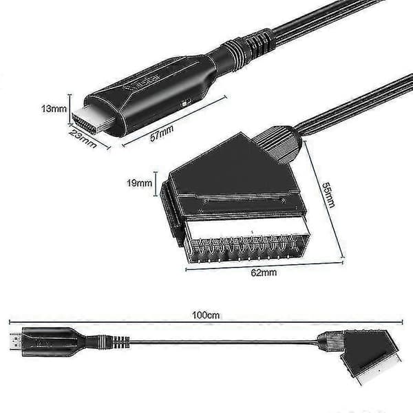 HDMI - SCART -muunnin HDMI - SCART -videoadapteri