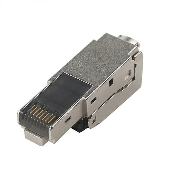Skjermet industriell Ethernet krystallhode felttermineringsplugg 100 Gbps