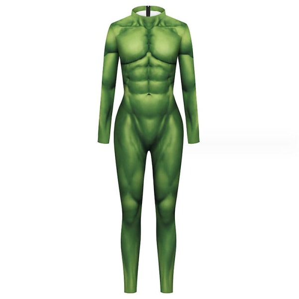 Halloween-asu Cosplay Miesten Body Haalari Zentai Spandex 3D Tyyli Lapsille Aikuiset style 1 S