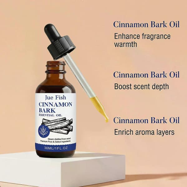 Kanelbark eterisk olja, ren ångdestillerad aromaterapi doftolja, långvarig doft hem diffuser aromolja, 30ml 3PCS