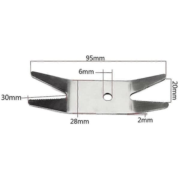 Guitar Bas Multi-Tool Spændeværktøj i Rustfrit Stål til Guitar Switch Knob Tuner Guitardele & A