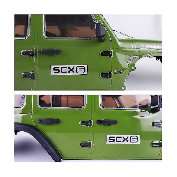 Metallinen ruostumattomasta teräksestä valmistettu RC-auton oven sarana ikkunan saranakoriste 1/6 RC Crawler Car Axial Scx6 U:lle