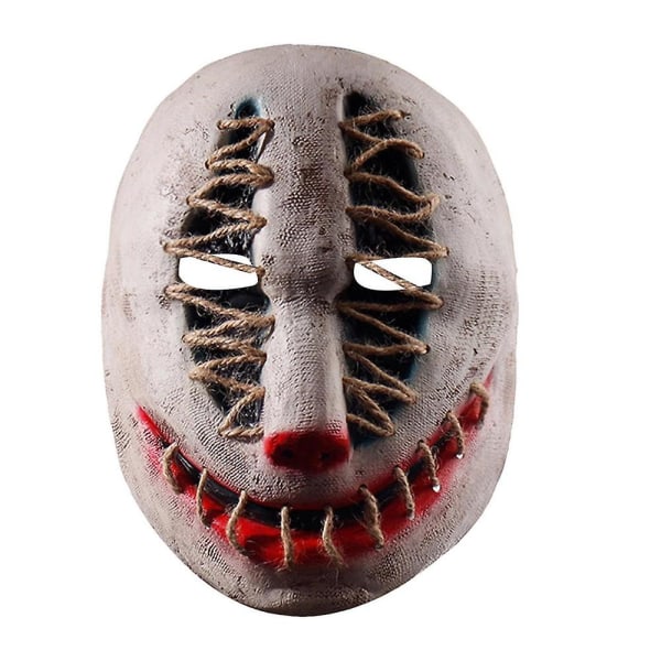 Scary Clown Face Cover Halloween Clown Scary Face Cover Latex Creative Vivid Design Pehmeät juhlatarvikkeet seikkailuteemaosaan Mouth Clown