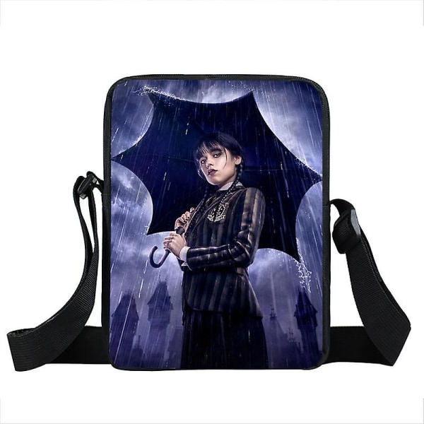 Onsdag Addams Og Enid Kvinner Crossbody Vesker Nevermore Academy Skuldervesker For Reise Satchel Veske Telefonholder Bokveske style 11