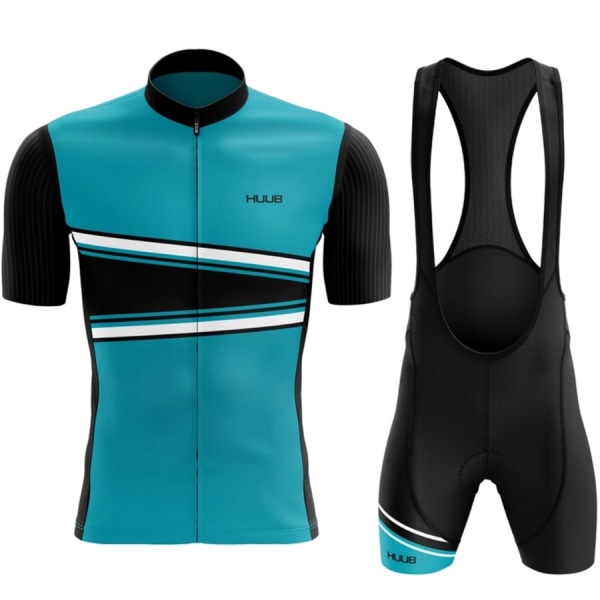 2023 HUUB Cykeltröja Set Herr Sommar Kortärmad Mountain Uniform Ropa Ciclismo Cycling Maillot Cykelkläder Kostym Gray 4XL