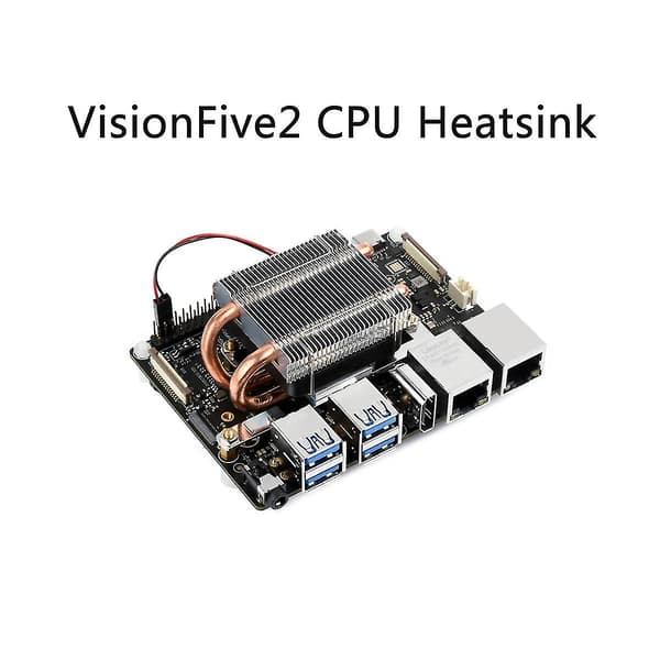 For Visionfive2 CPU Tårnkjøler Vifte U-formet Kobberrør CPU Kjølevifte