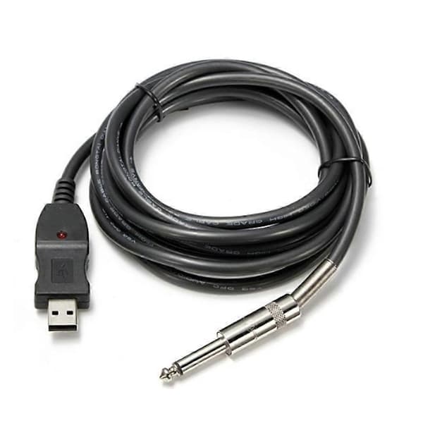 Bärbar USB-gitarrkabel för hemstudior, liveframträdanden för musiker