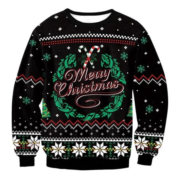 Luvtröja med print för kvinnor Höst Vinter O-hals Lös Damtröja Harajuku Casual Långärmad Kvinnlig Daglig Pullover style 8 XL